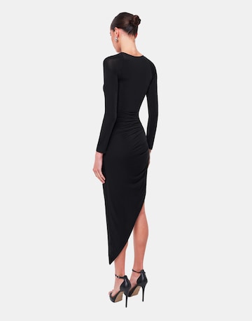 OW Collection Cocktailjurk 'DELILAH' in Zwart