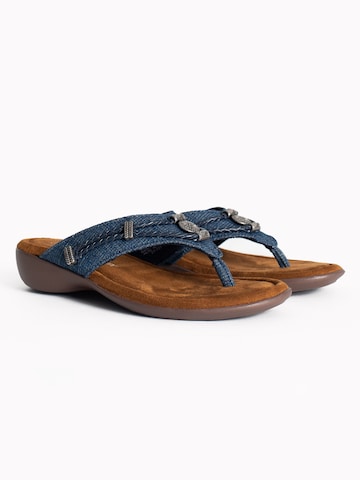 Minnetonka Teenslipper 'Silverthorne360' in Blauw