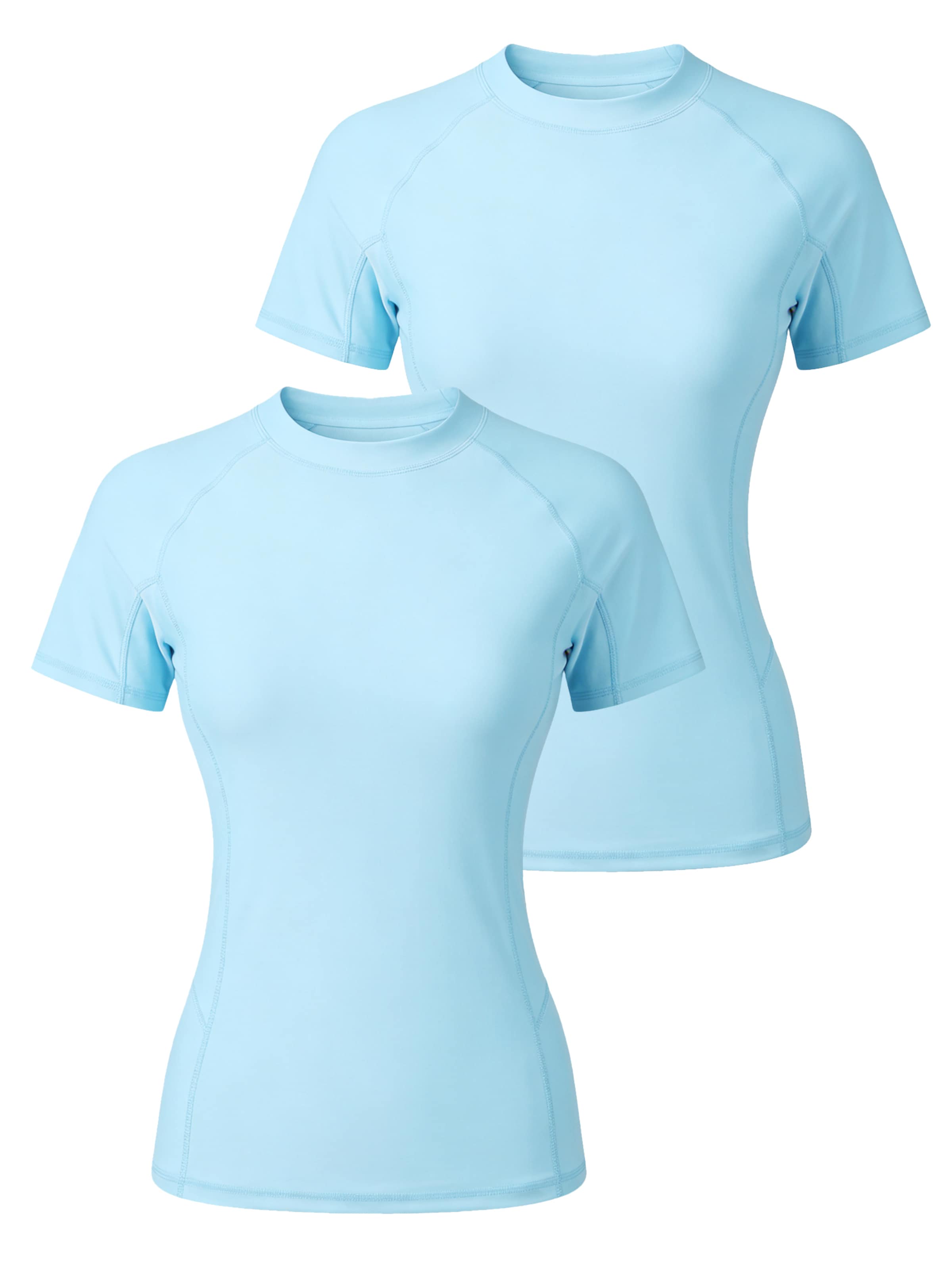 MEETWEE Haut de tankini en L en bleu, Vue avec produit