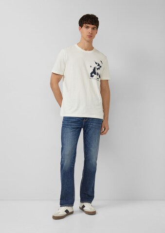 T-Shirt s.Oliver en beige : devant
