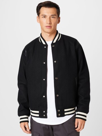 Abercrombie & Fitch Between-Season Jacket in Black: front