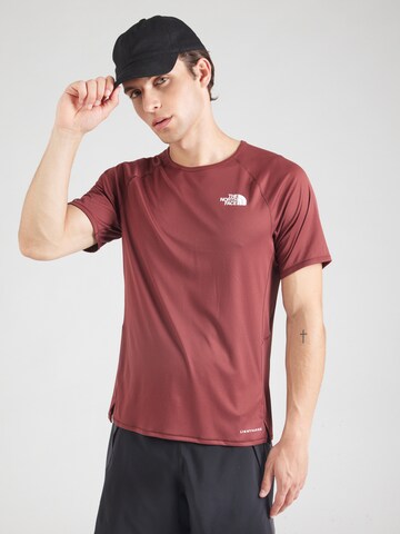 THE NORTH FACE Функциональная футболка 'SUNRISER' в Красный: спереди