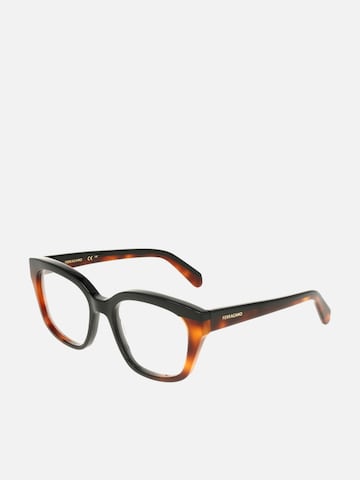 Occhiali da sole 'Ferragamo SF3023 Transparent red/dark red 51/18/140 WOMAN Eyewear Frame' di FERRAGAMO in nero