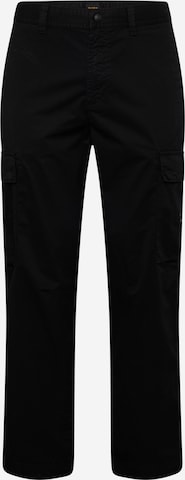 Regular Pantalon cargo 'Sisla' BOSS en noir : devant