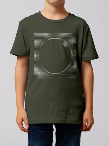watabout.kids Shirt 'Sonnenfinsternis' in Groen: voorkant