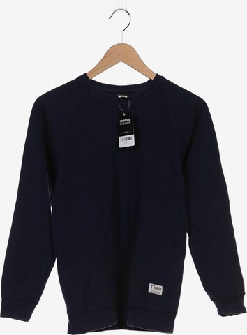 Cleptomanicx Sweatshirt & Zip-Up Hoodie in S in Blue: front