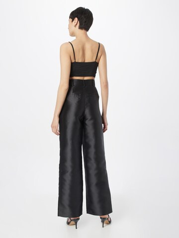 Warehouse Regular Pleated Pants in Black