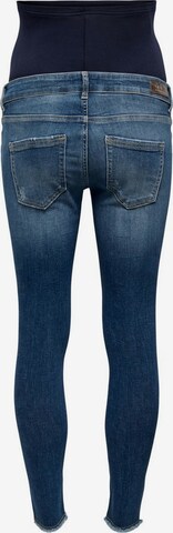 Only Maternity Skinny Jeans 'Blush' in Blauw