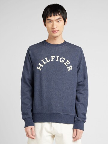 Sweat-shirt TOMMY HILFIGER en bleu : devant