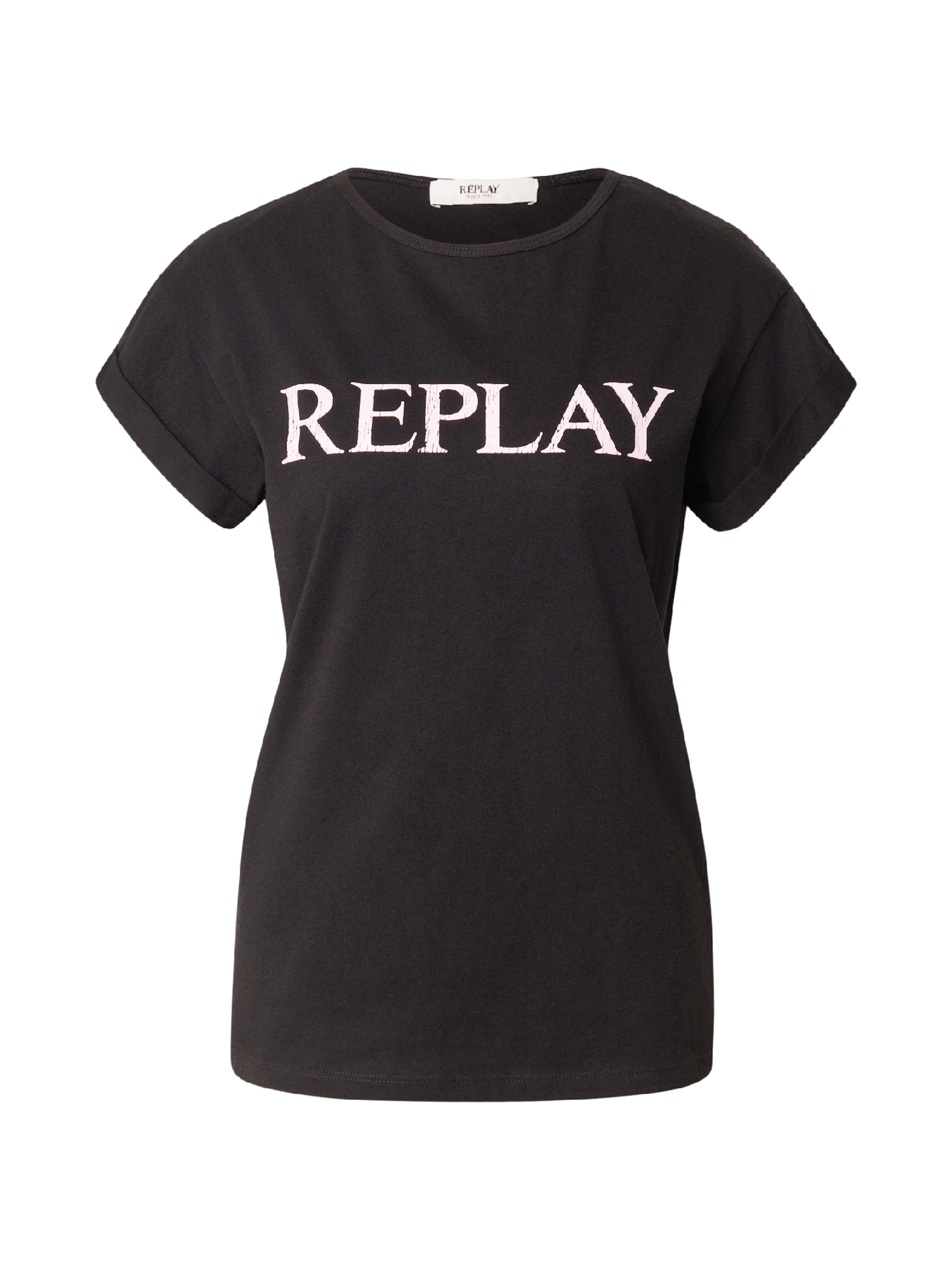 Tricou de la REPLAY pe negru: față