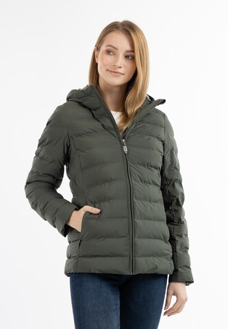 usha BLUE LABEL Winterjas in Groen: voorkant