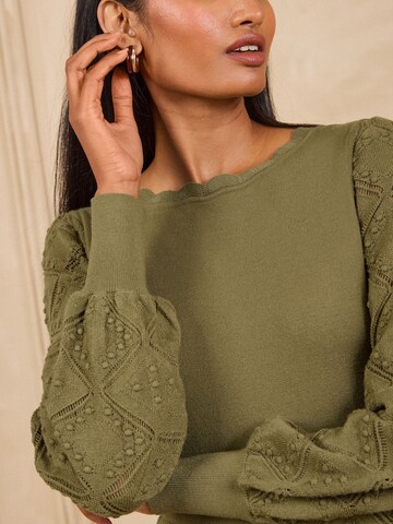 Abito in maglia di love & roses in verde