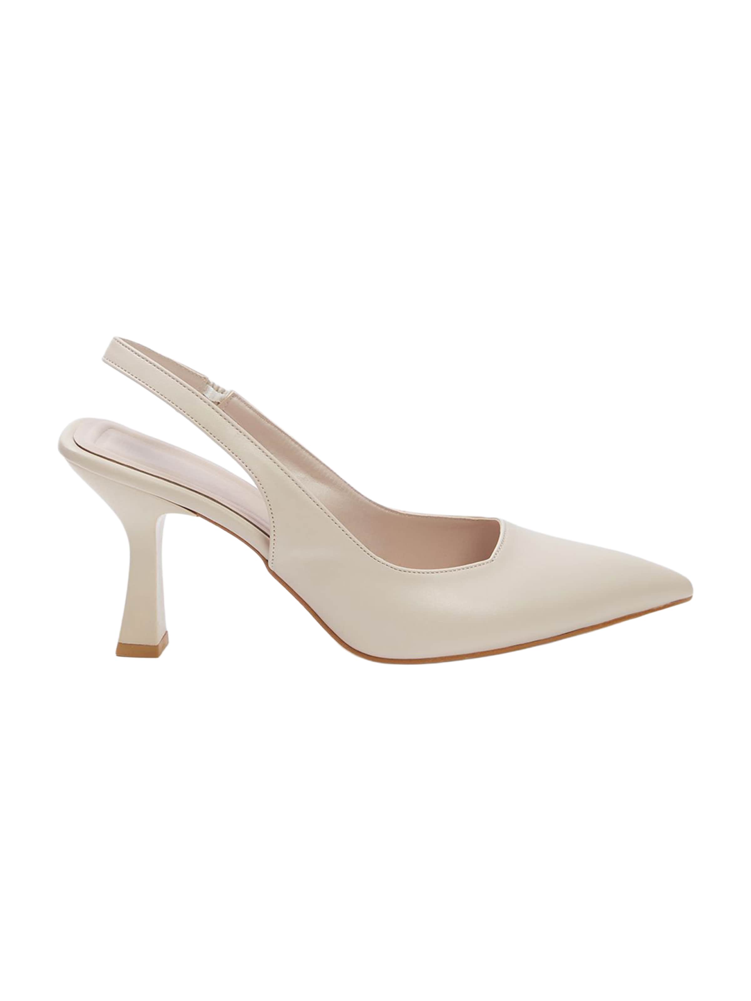 Trendyol Лодочки с открытой пяткой в Бежевый: спереди