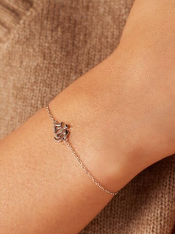 Lucardi Bracelet 'Einfach' in Silver: front