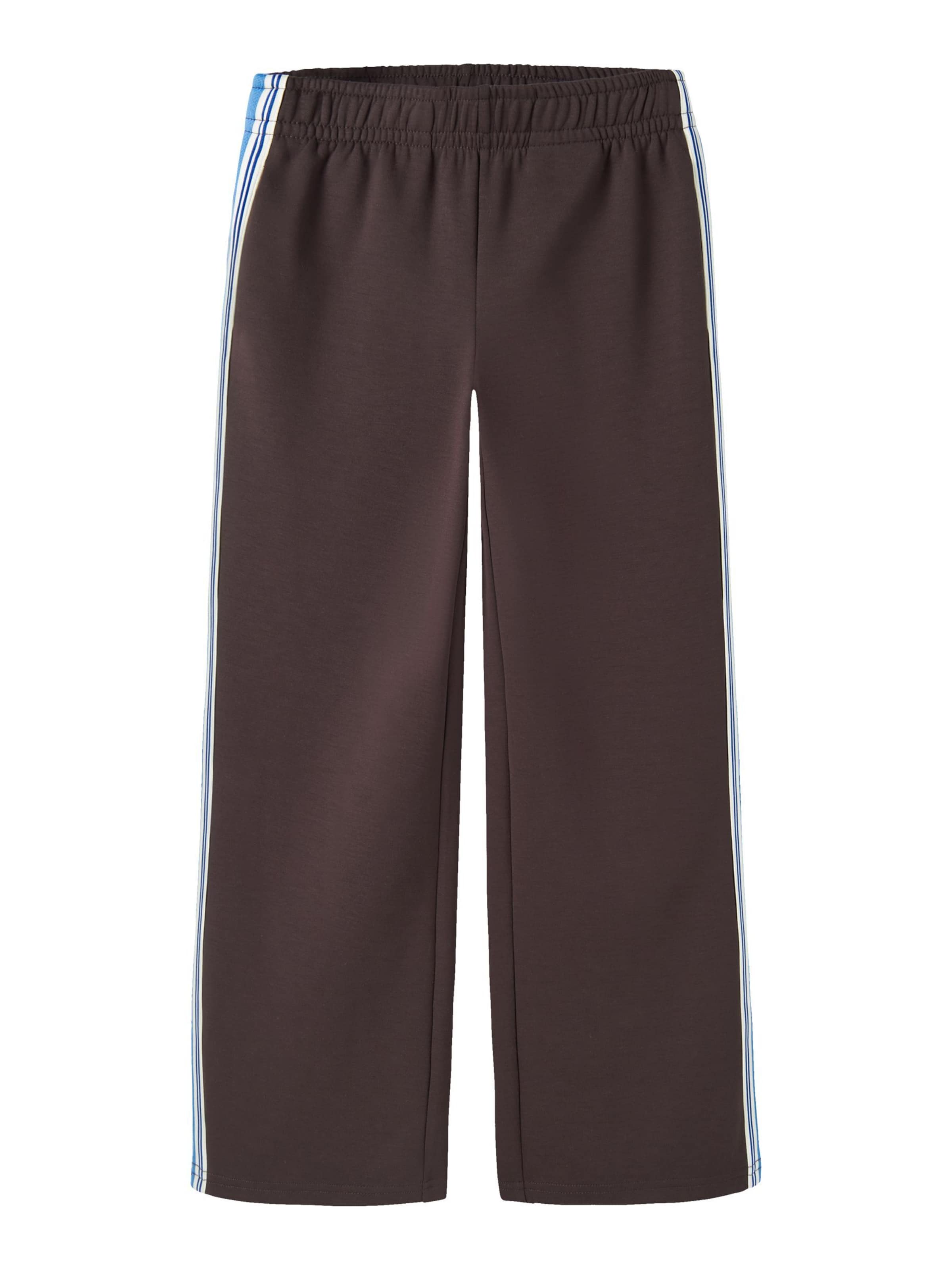 NAME IT - Pierna ancha Pantalón en marrón: frente