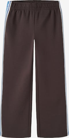 NAME IT - Pierna ancha Pantalón en marrón: frente