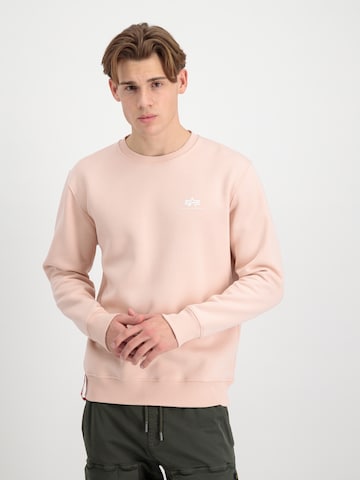ALPHA INDUSTRIES Sweatshirt in Roze: voorkant