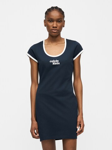 Calvin Klein Jeans Jurk in Blauw: voorkant