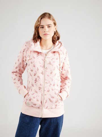 Ragwear Zip-Up Hoodie 'NESKA' in Pink: front
