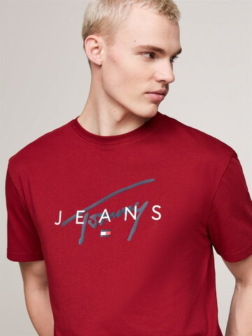 Tommy Jeans T-Shirt in Rot