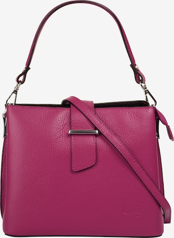 Cluty Handbag in Pink: front
