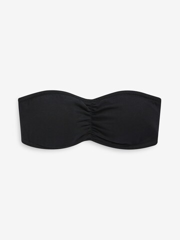 Next Bandeau Góra bikini w kolorze czarny