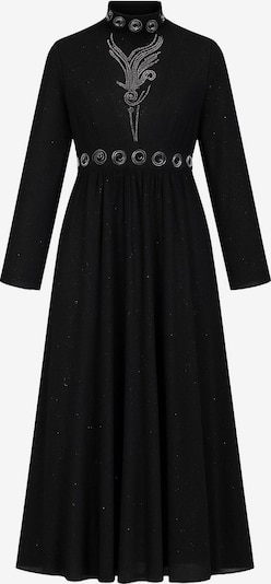 MODAMIHRAM Kleid in schwarz / silber / transparent, Produktansicht