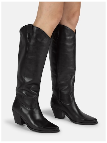 Bottes de cowboy 'Laredo E362' FELMINI en noir : devant
