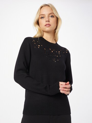 Pull-over OBJECT en noir : devant