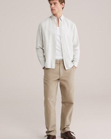 WE Fashion Tavaline suurus Triiksärk, värv hall