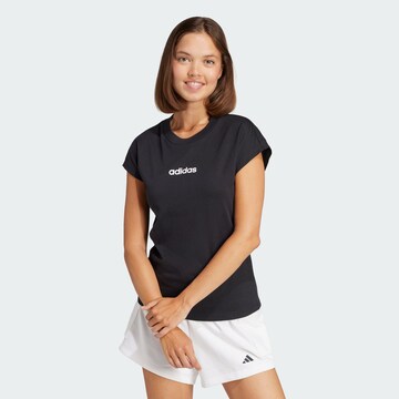 juoda ADIDAS SPORTSWEAR Sportiniai marškinėliai 'Essentials': priekis