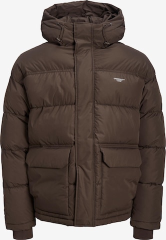 JACK & JONES Winter jacket 'SENCE' in Brown: front
