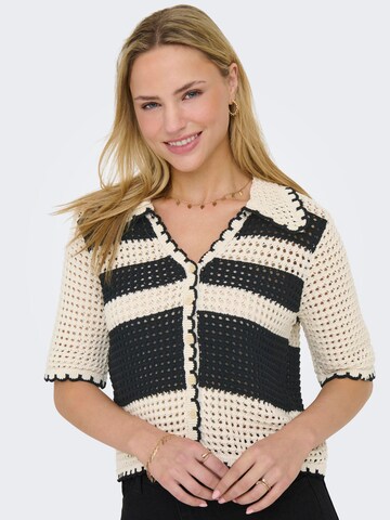 ONLY Gebreid vest 'ONLLucie' in Beige