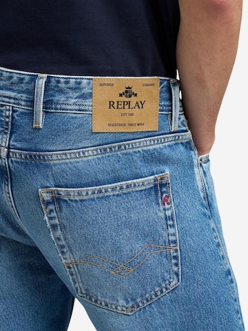 REPLAY Slimfit Jeans in Blauw