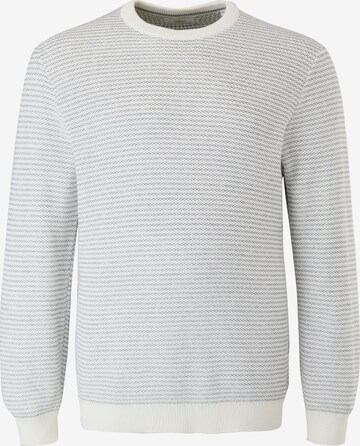 s.Oliver Men Big Sizes Sweater in White: front