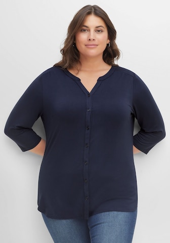 SHEEGO Blouse in Blue: front