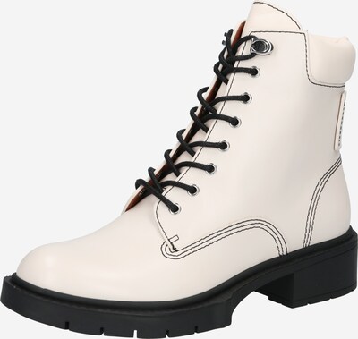 COACH Bottines à lacets 'Lorimer' en noir / blanc naturel, Vue avec produit