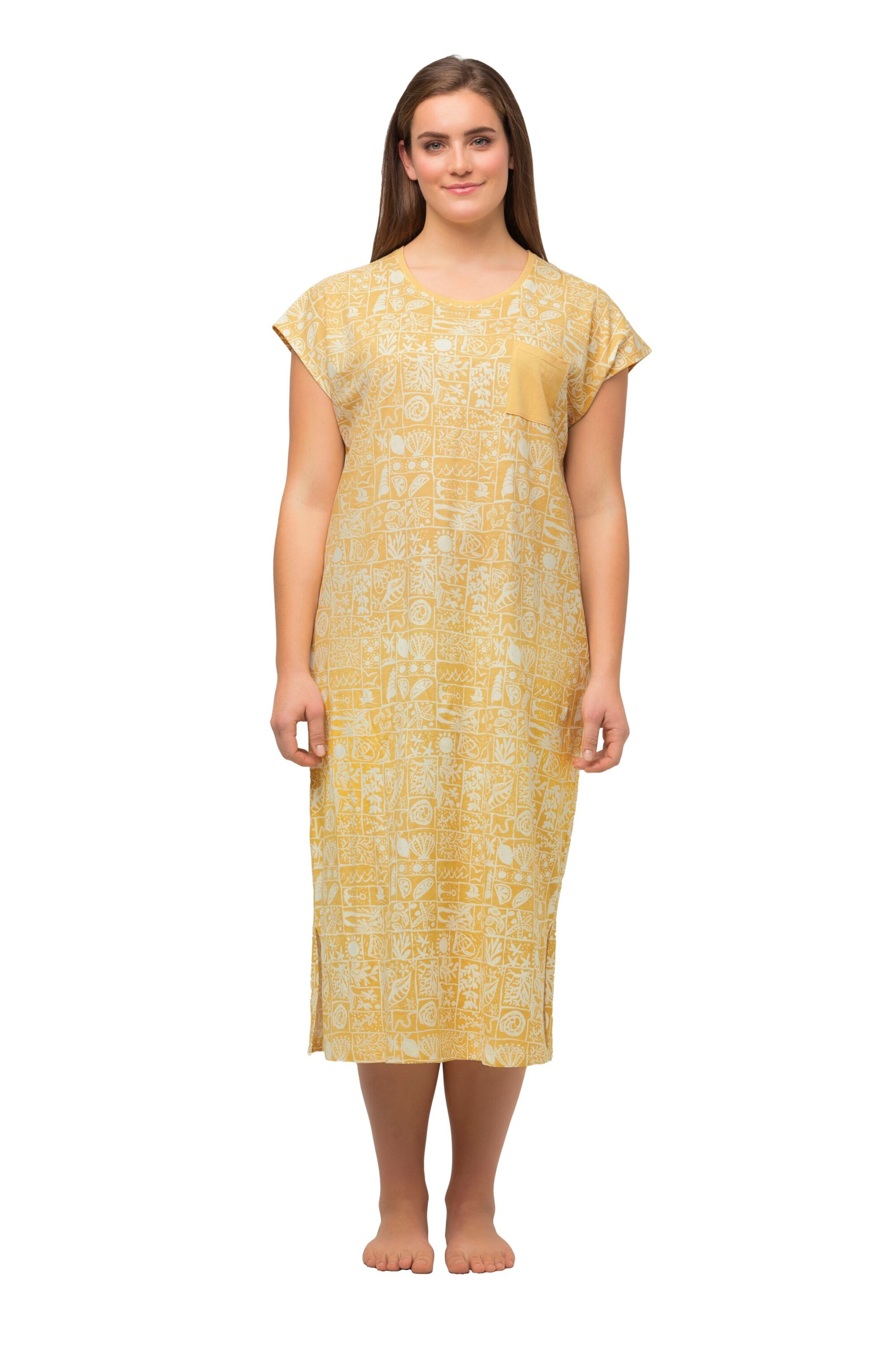 Ulla Popken Nachthemd in Gelb