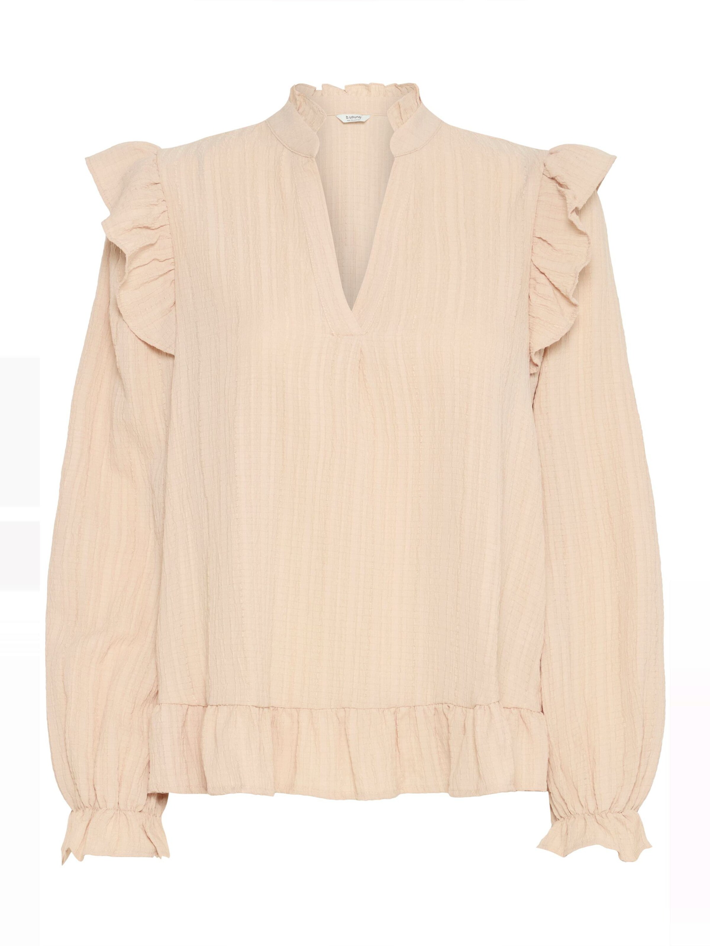 Chemisier 'Juliana' b.young en beige : devant