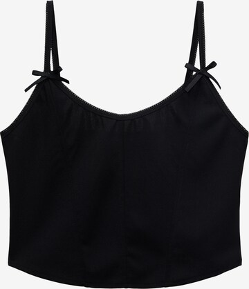 Pull&Bear Top in Zwart: voorkant