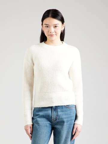 HUGO Sweater 'Scevanu' in White: front
