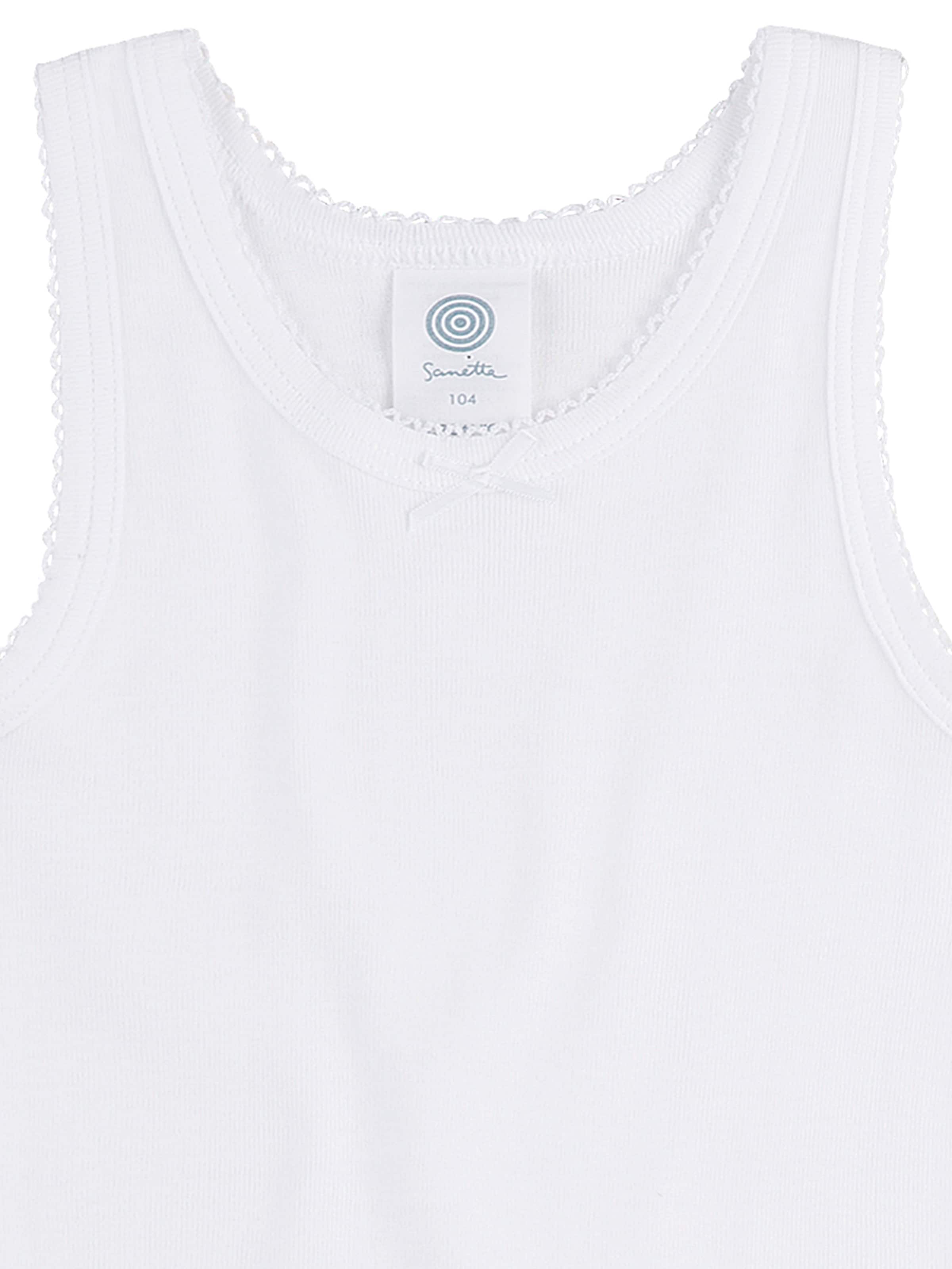 Maglietta intima di Sanetta in bianco