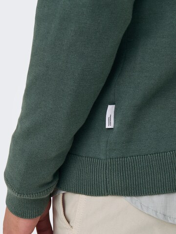 Only & Sons Regular Fit Pullover 'ONSAlex' in Grün