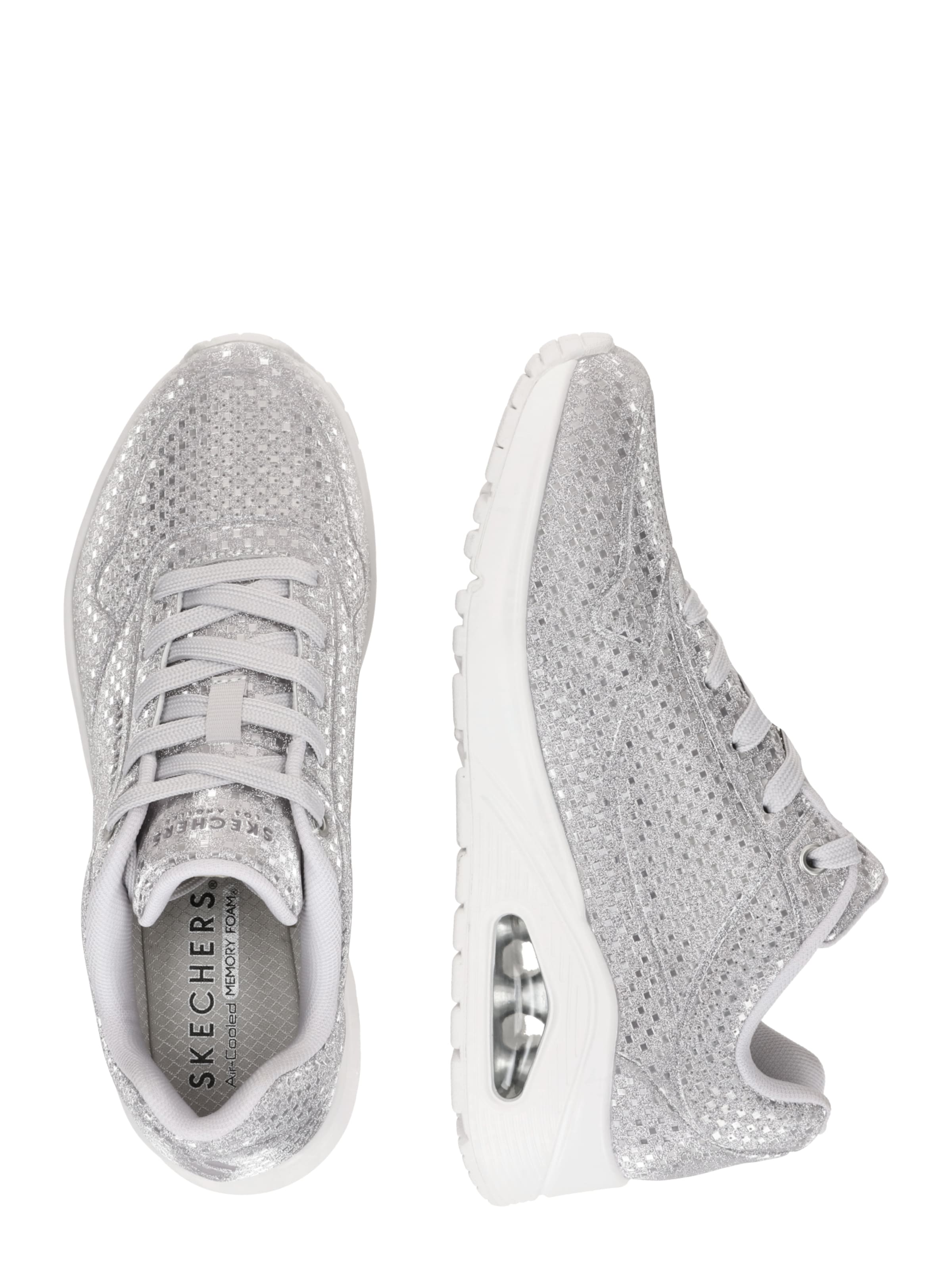 SKECHERS Trainers 'UNO - DISCO NITE' in Silver