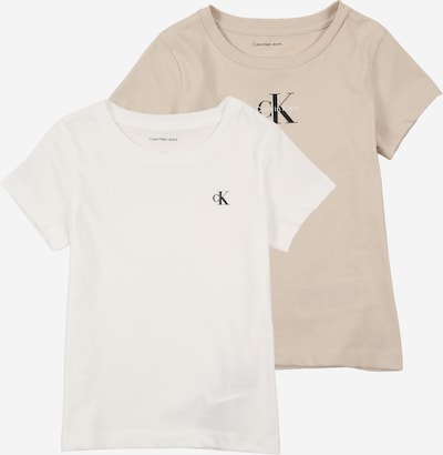 Calvin Klein Jeans Paita koossa 104 värissä beige / musta / valkoinen, Tuotenäkymä
