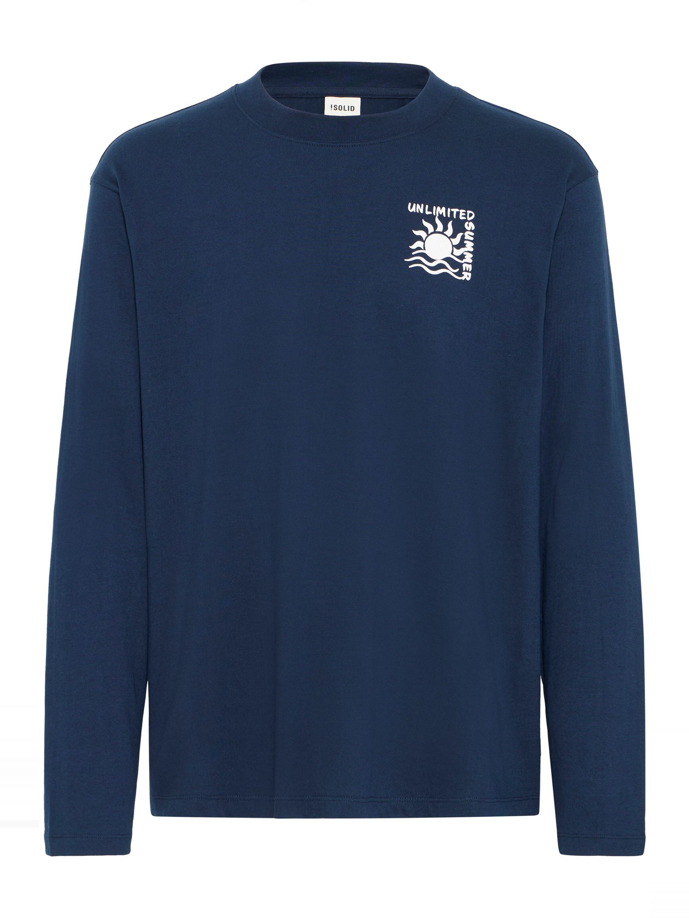 Maglietta 'ODANI' di !Solid in blu: frontale