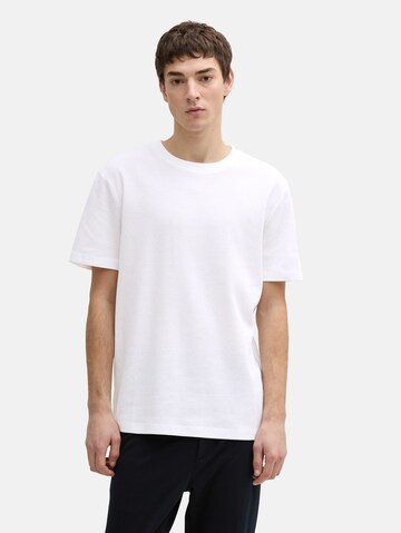 TOM TAILOR DENIM T-Shirt in Weiß: Vorderseite