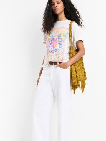 T-shirt 'PINK FLOYD YING YANG' Pull&Bear en blanc