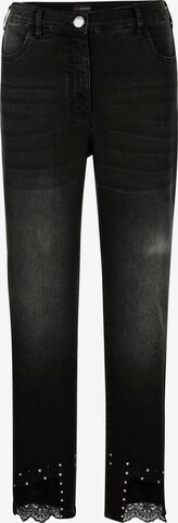 MIAMODA Slim fit Jeans in Black: front