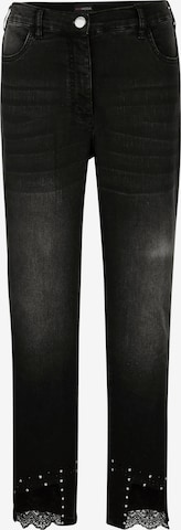 MIAMODA Slim fit Jeans in Black: front